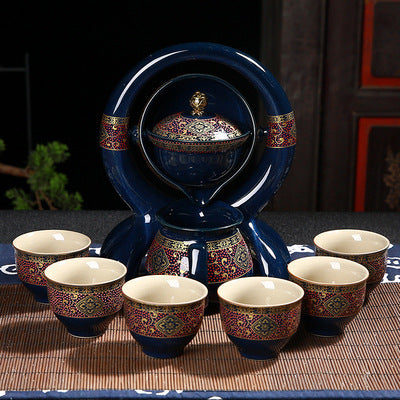 Office Creative Tea Maker Ceramic Semi-automatic Tea Maker Teapot Teacup