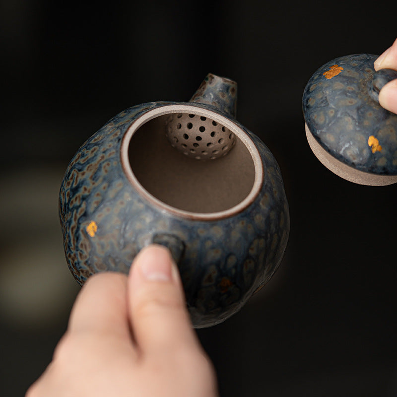 Traditional Stoneware Teapot for Loose Leaf Tea