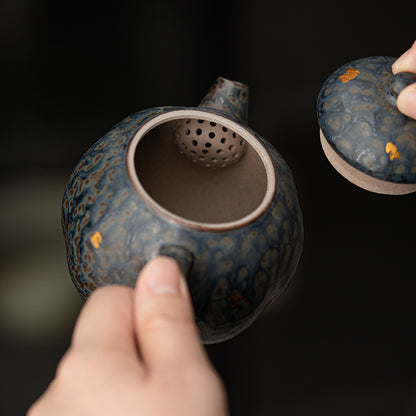 Traditional Stoneware Teapot for Loose Leaf Tea
