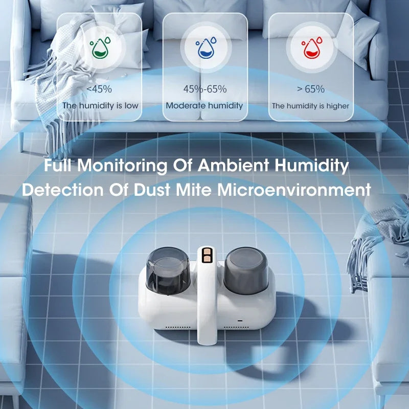 Vacuum Mite Remover Cordless Handheld Cleaner Powerful Suction