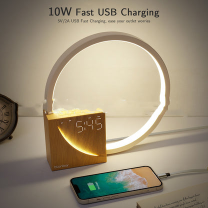 Bedside Touch Lamp with Natural Sounds and Alarm Clock