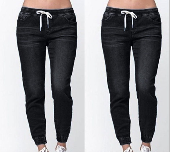 Women's High Waist Skinny Jeans – Washed Distressed Pencil Pants