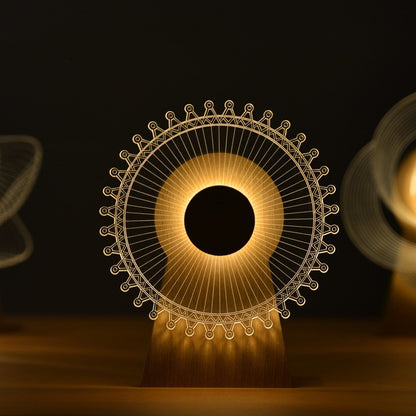 Windmill Rotating Music Box with LED Light