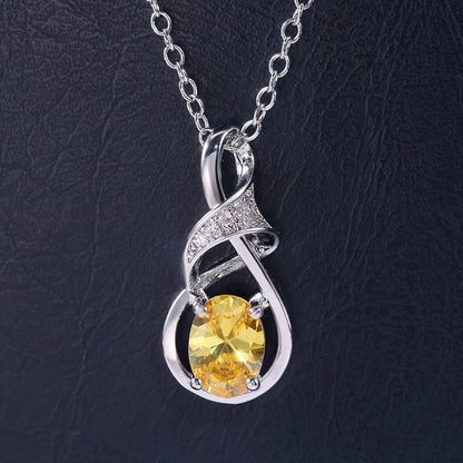 blue gem pendant Necklace