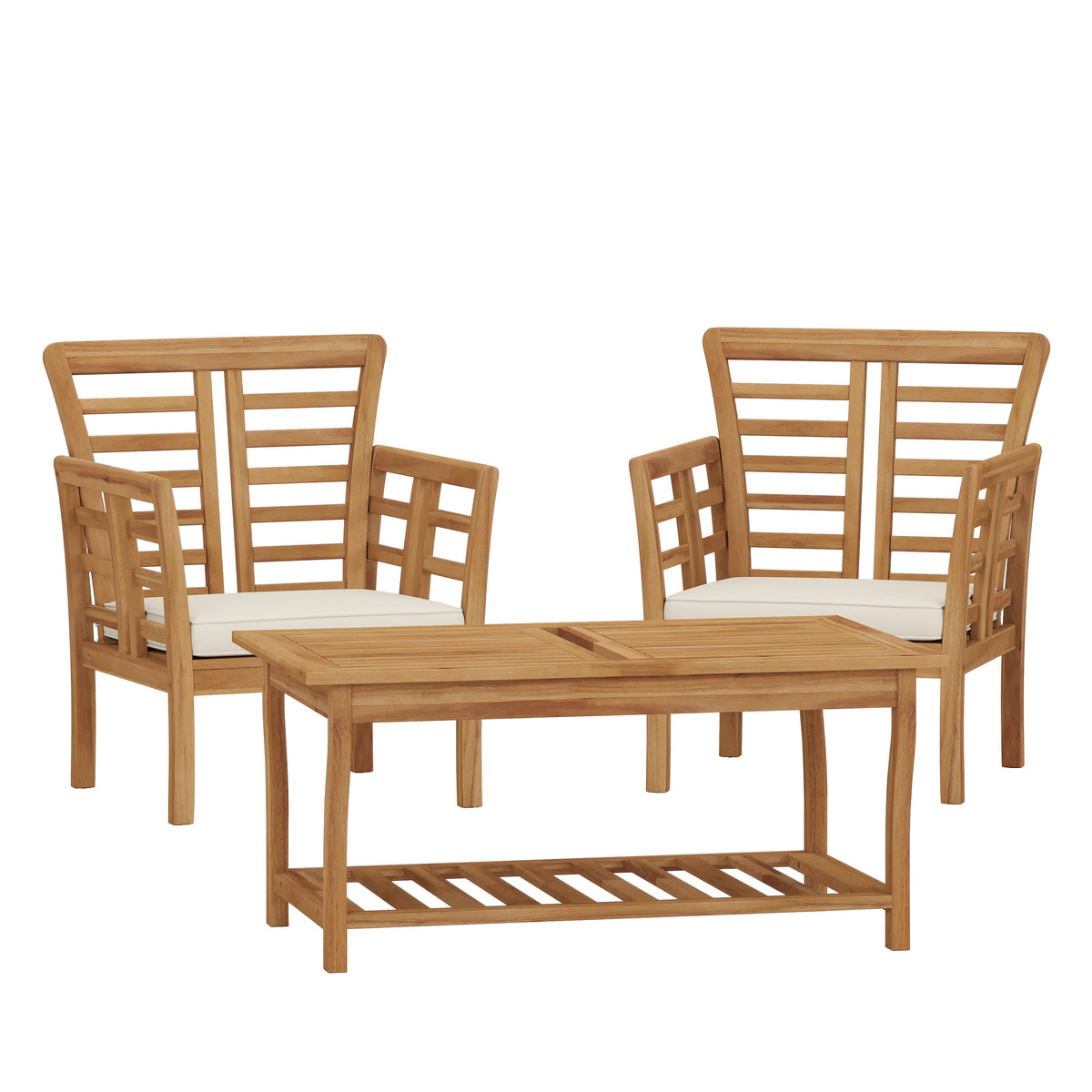 CAYDON 2 CLUB CHAIRS   TABLE