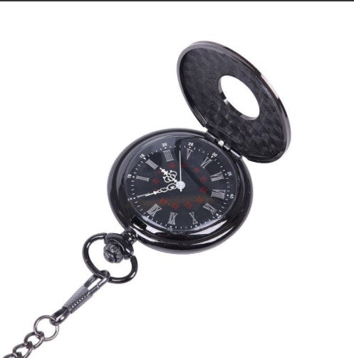 Roman Numeral Lace Pocket Watch – Vintage Quartz Chain Watch