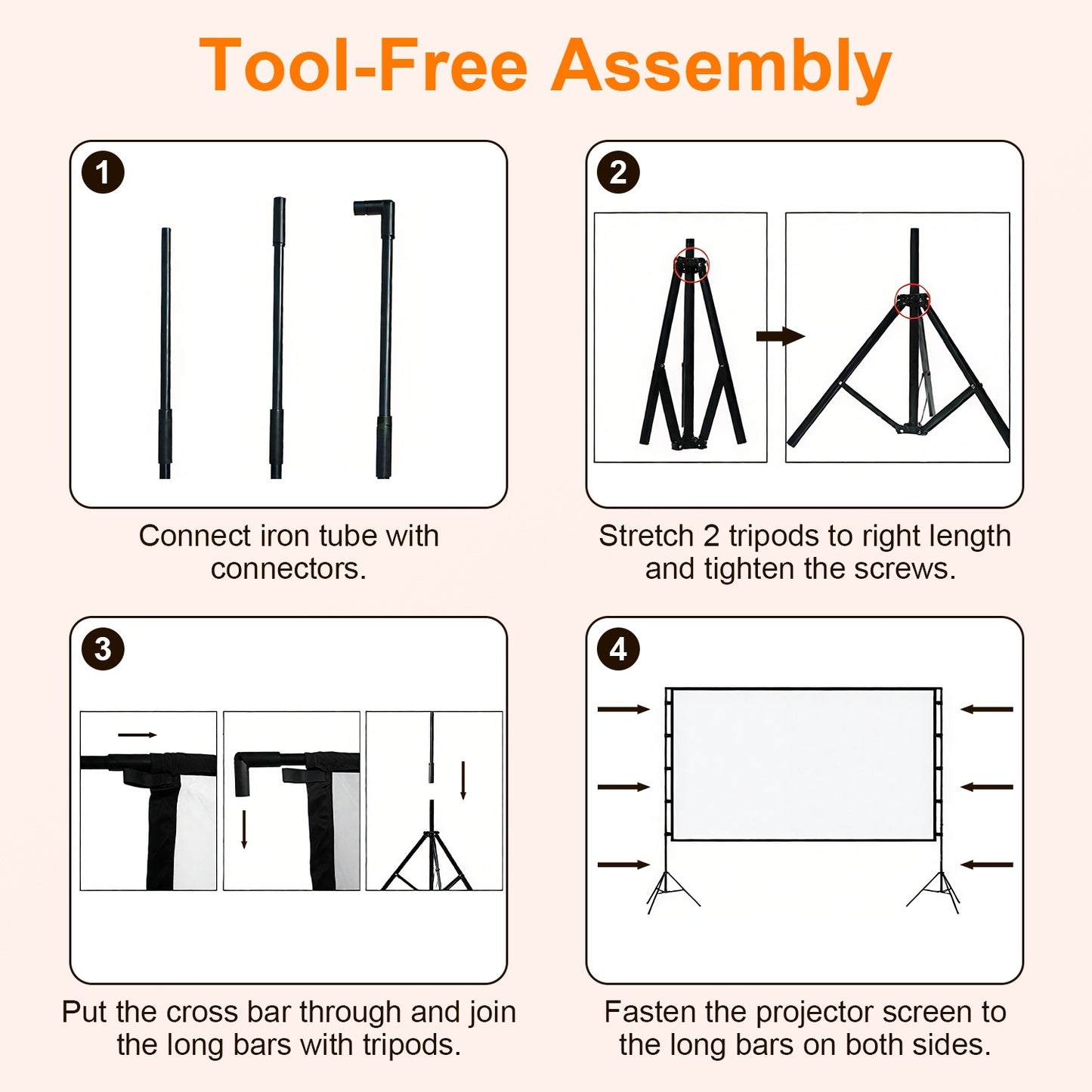 Projector Screen With Stand