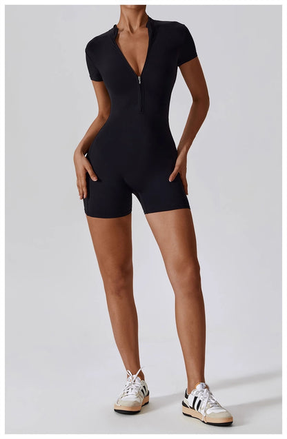 Women -  yoga Dance Workout Form-Fitting One-Piece