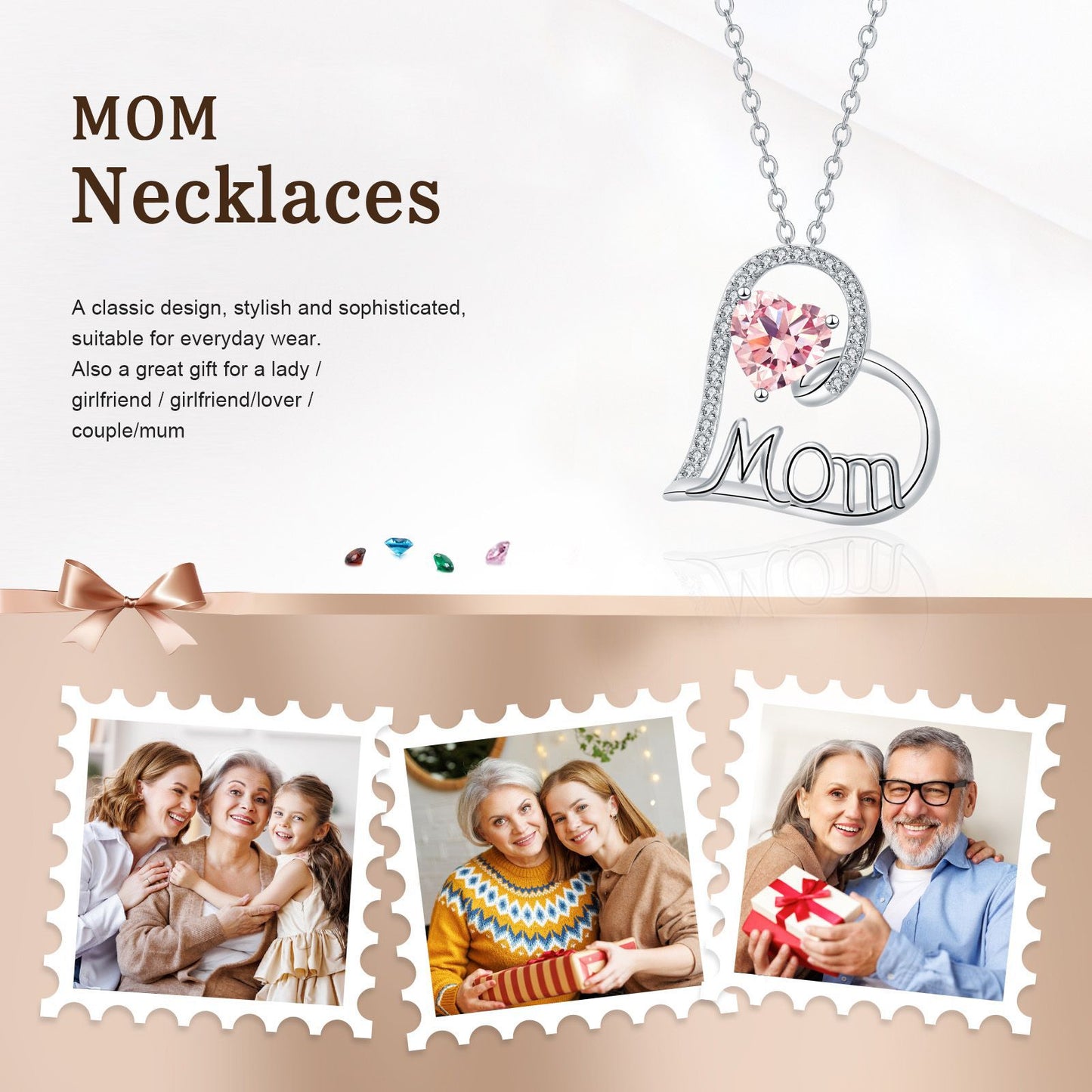 Necklace Mother Heart-shaped