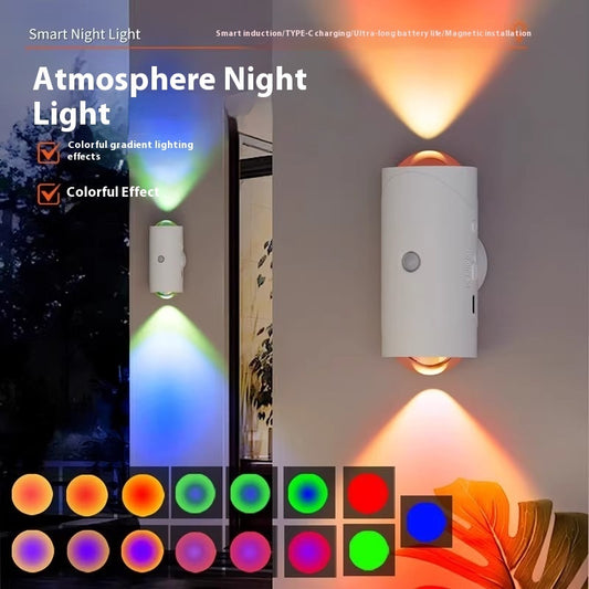 RGB Infrared Sensor Lamp Smart Rechargeable