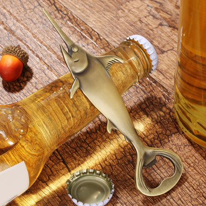 Swordfish Handle Metal Beer Bottle Openers