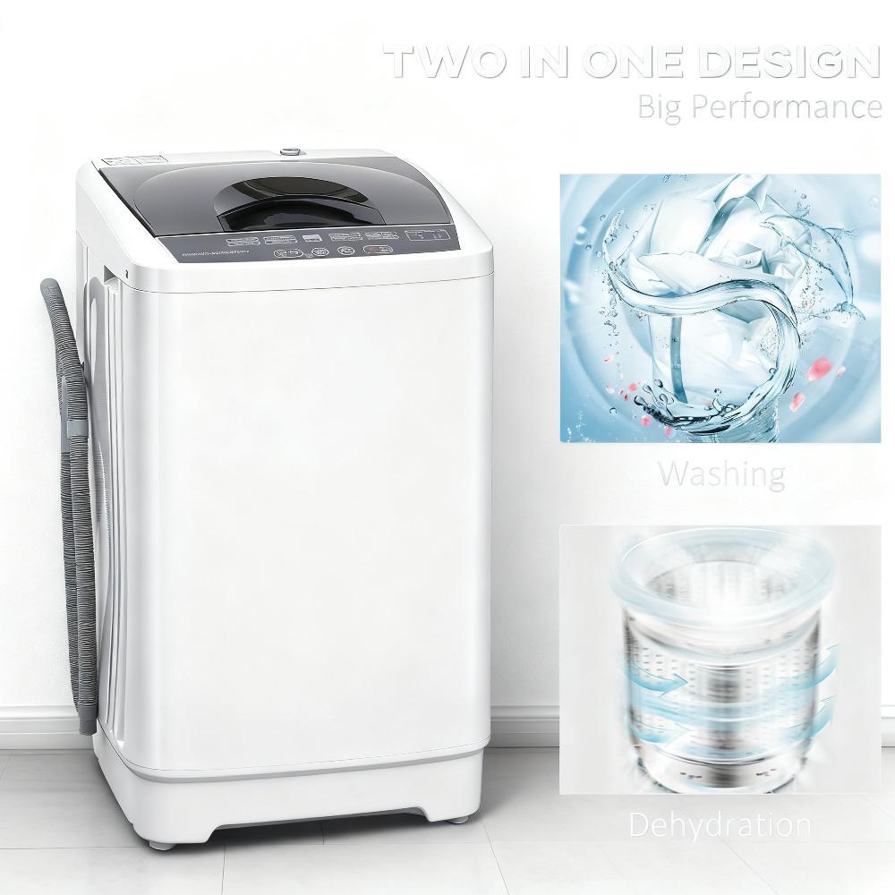 Compact Portable Washing Machine (1.3 cu.ft, 9.9 lbs Capacity)