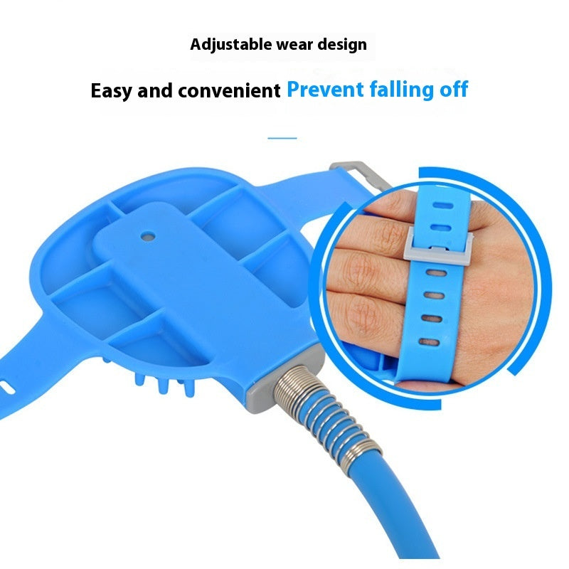 Silicone Pet Bathing Gloves – Handheld Dog Shower Brush & Massager