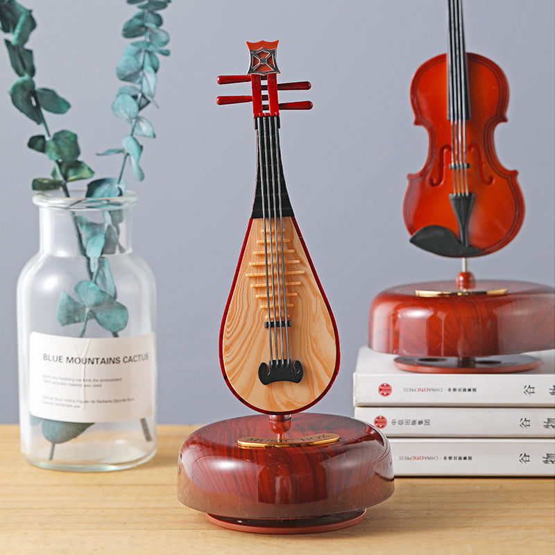 Violin Rotating Music Box - Elegant Musical Gift