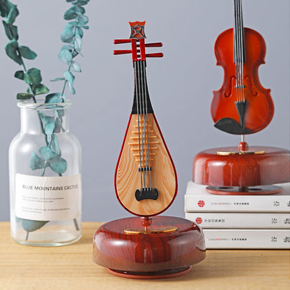 Violin Rotating Music Box - Elegant Musical Gift