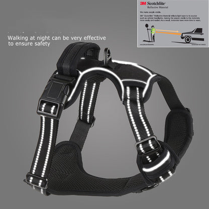 No-Pull Reflective Dog Harness Vest – Breathable & Adjustable