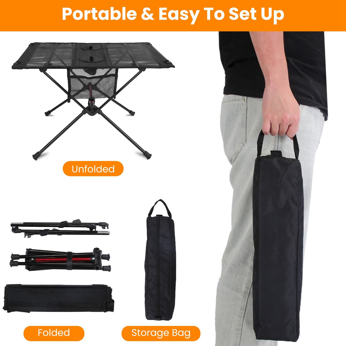 Portable Folding Camping Table – Lightweight Outdoor & Picnic Table