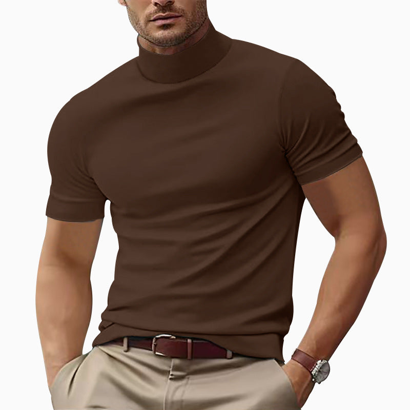Men's Slim Fit Short Sleeve T-Shirt – Solid Color