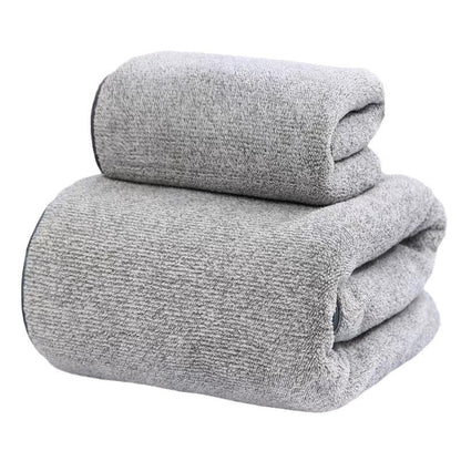 Thick Bamboo Charcoal Fiber Coral Fleece Towels