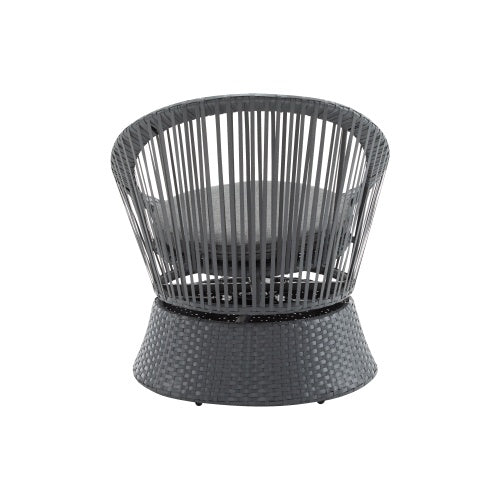 26.7 Modern Gray Wicker Lounge Chair