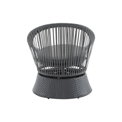 26.7 Modern Gray Wicker Lounge Chair