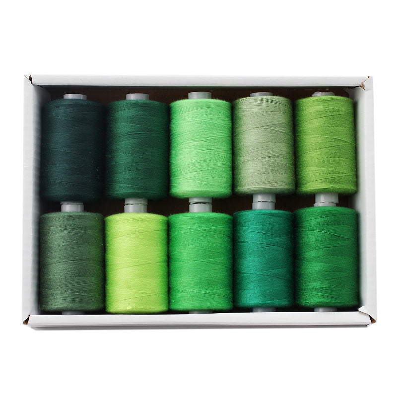 Polyester Sewing Thread Set – 10 Rolls, 1000 Yards Each