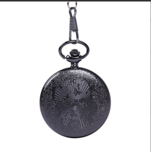 Roman Numeral Lace Pocket Watch – Vintage Quartz Chain Watch