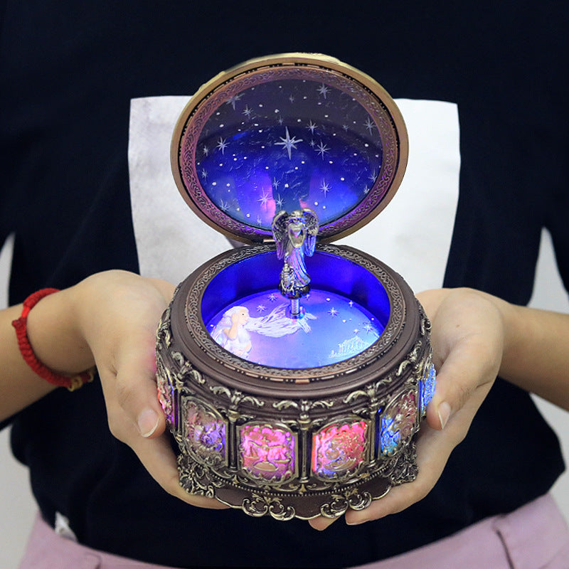 Twelve Constellation Resin Music Box – Zodiac-Themed Decorative Gift