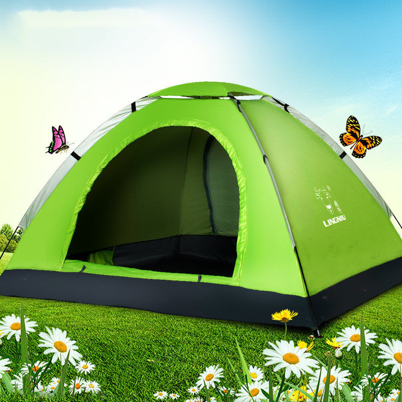 Portable Single-Layer Camping Tent – Lightweight Beach & Outdoor Shelter