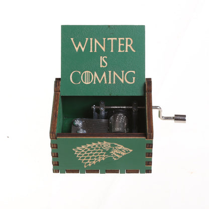 Star Wars Wooden Music Box Classically Carved Hand-cranked Wooden Music Box