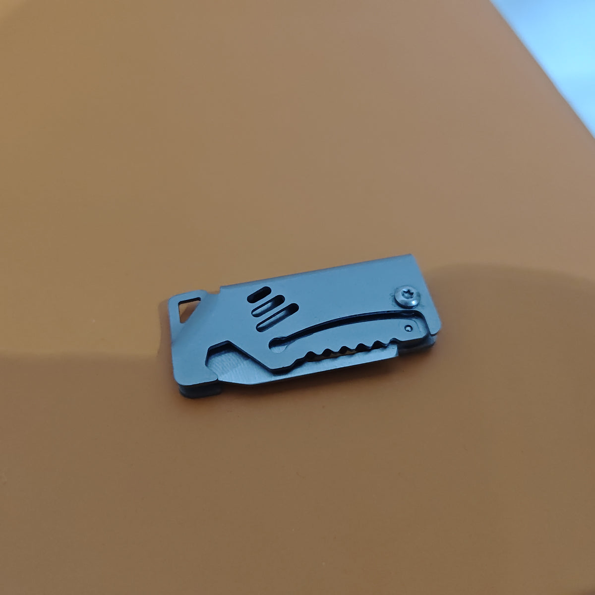 Mini EDC Folding Knife - D2 Steel Keychain Utility Tool with Bottle Opener