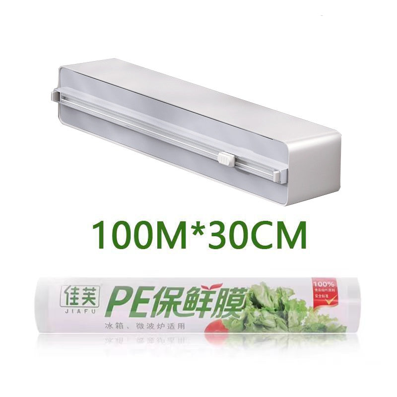 Magnetic Plastic Wrap Cutter - Tear-Free Kitchen Dispenser