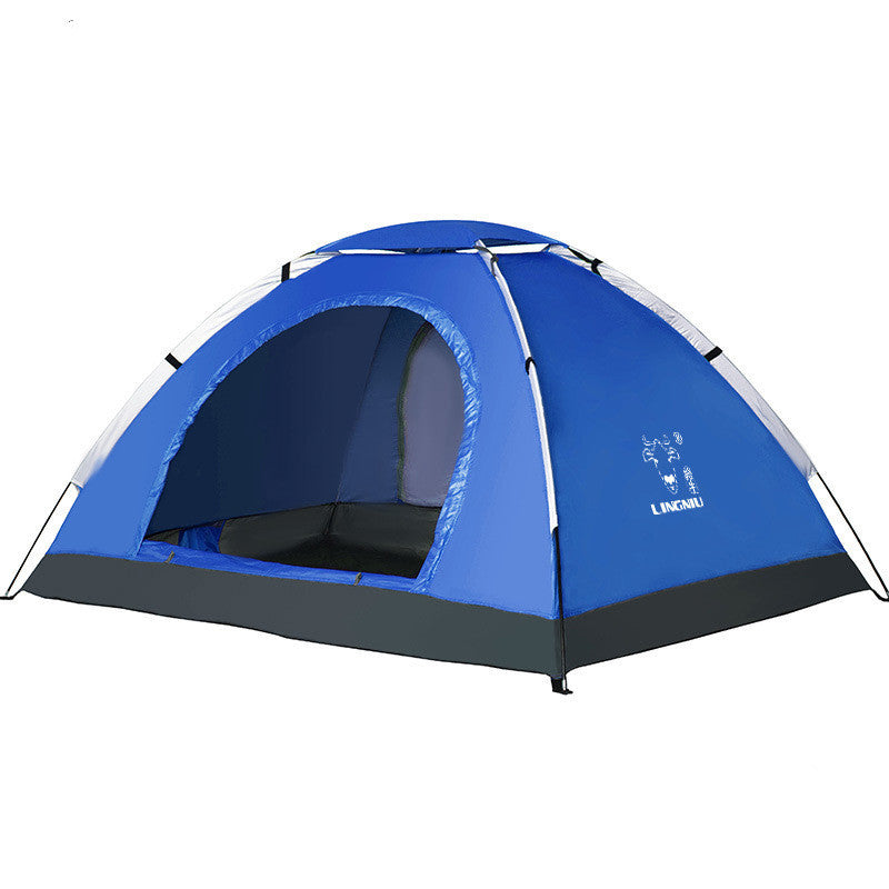 Portable Single-Layer Camping Tent – Lightweight Beach & Outdoor Shelter
