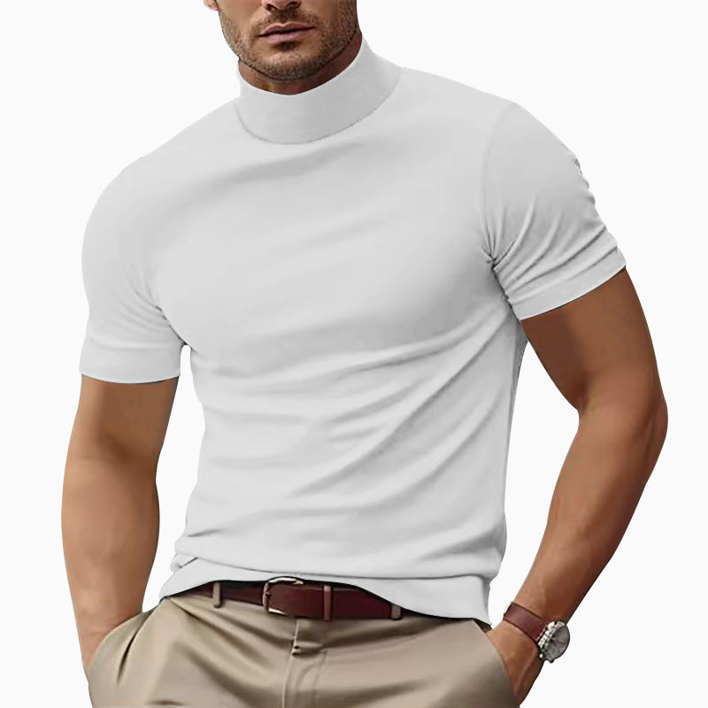 Men's Slim Fit Short Sleeve T-Shirt – Solid Color