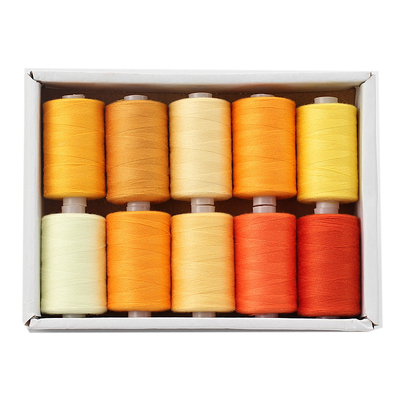 Polyester Sewing Thread Set – 10 Rolls, 1000 Yards Each