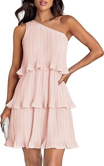 Off-Shoulder Layered Hem Dress