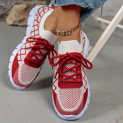 Breathable Mesh Sneakers – Women's Lightweight Casual Walking Shoes