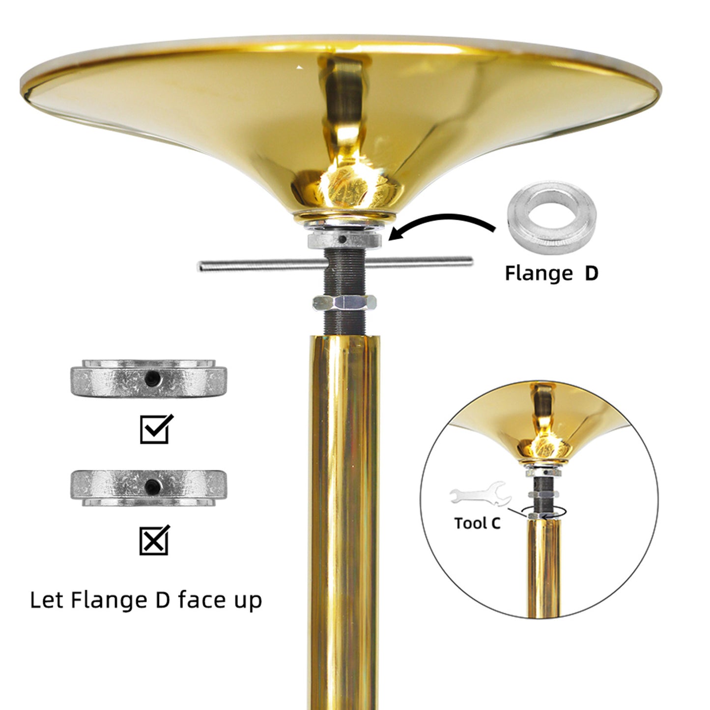 Demountable Home Pole Dance Training Pole – Adjustable Floor-to-Ceiling