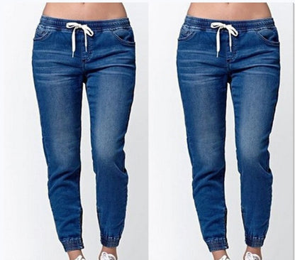 Women's High Waist Skinny Jeans – Washed Distressed Pencil Pants