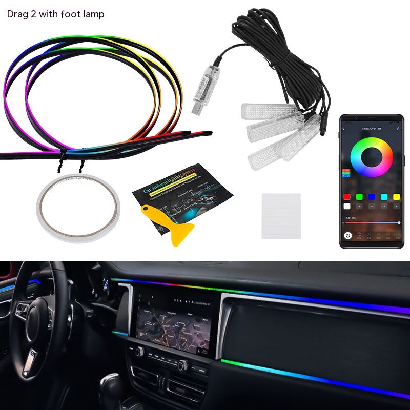 Car Atmosphere LED Light Bar - Hidden Interior Ambient Lighting