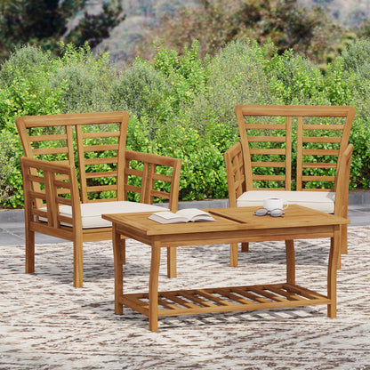 CAYDON 2 CLUB CHAIRS   TABLE