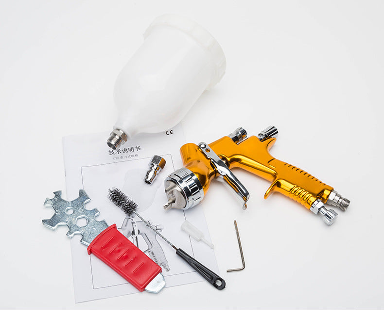 HVLP Paint Spray Gun - High Atomization Water-Based Paint Sprayer (1.3mm)