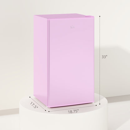 3.2 Cu.Ft Mini Fridge with Freezer - Compact Refrigerator - Pink