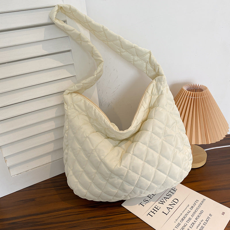 Women's Large Nylon Tote Shoulder Bag – Soft Shell Everyday Shopper