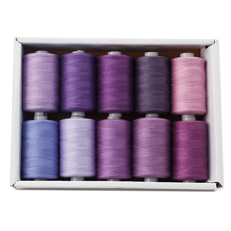 Polyester Sewing Thread Set – 10 Rolls, 1000 Yards Each