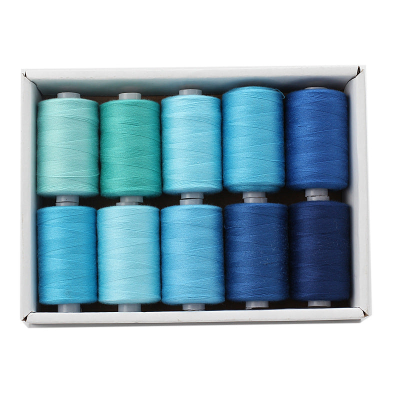 Polyester Sewing Thread Set – 10 Rolls, 1000 Yards Each