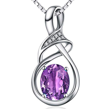 blue gem pendant Necklace