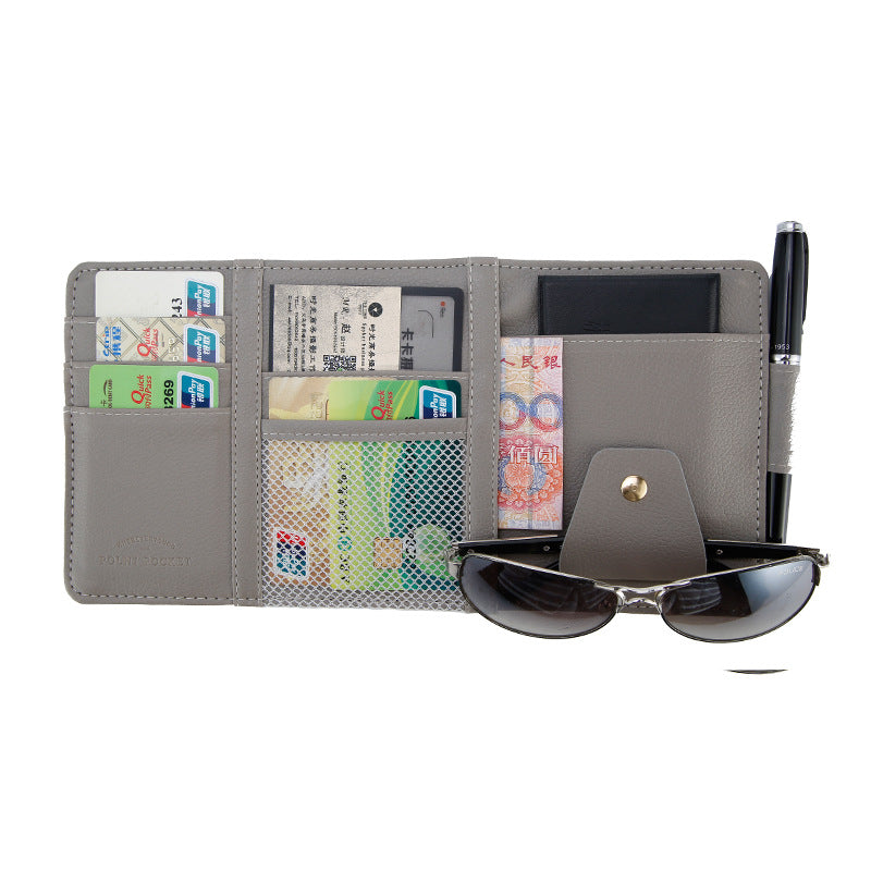 Car Sun Visor Clip Organizer - Multi-Purpose Card & Ticket Holder