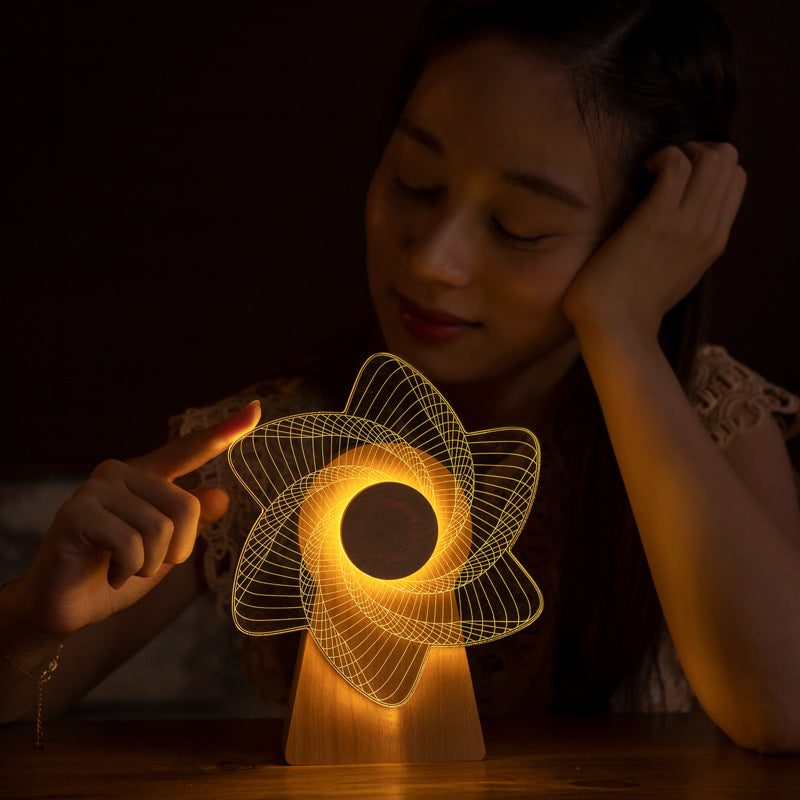 Windmill Rotating Music Box with LED Light