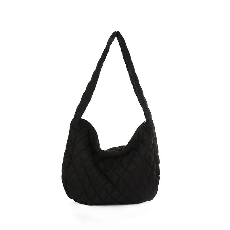 Women's Large Nylon Tote Shoulder Bag – Soft Shell Everyday Shopper